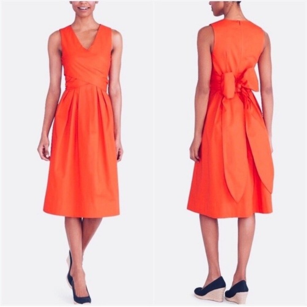 J. Crew Wrap-top shirtdress in organic cotton Size 0